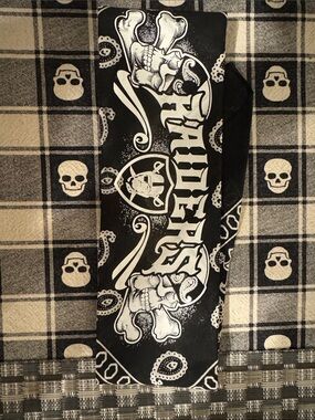Raiders Black and White Raiders Skull Bandana